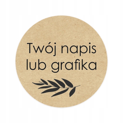 

Naklejki Eco kraft 30mm 100 szt z Twoim logo