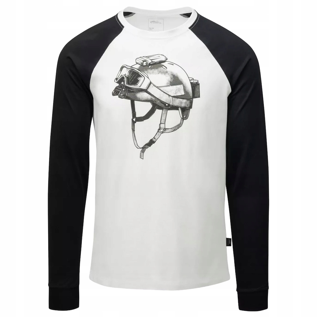 Tričko bavlněné tričko Helikon-Tex s dlouhým rukávem Delta Helmet Black XL