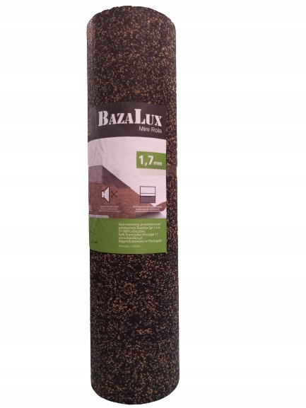 Podkład pod panele winylowe LVT SPC gumokorek 1,7, 4m2