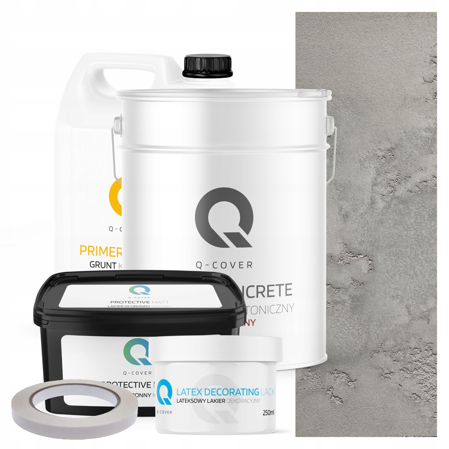 Vnitřní Architektonický Beton Set Šedý Přírodní F275 19kg 10m2