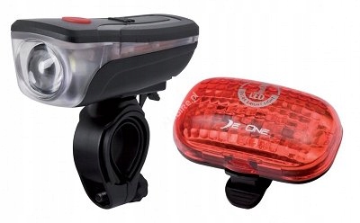 Zestaw lampek rowerowych DeOne HL-DE052 przód tył