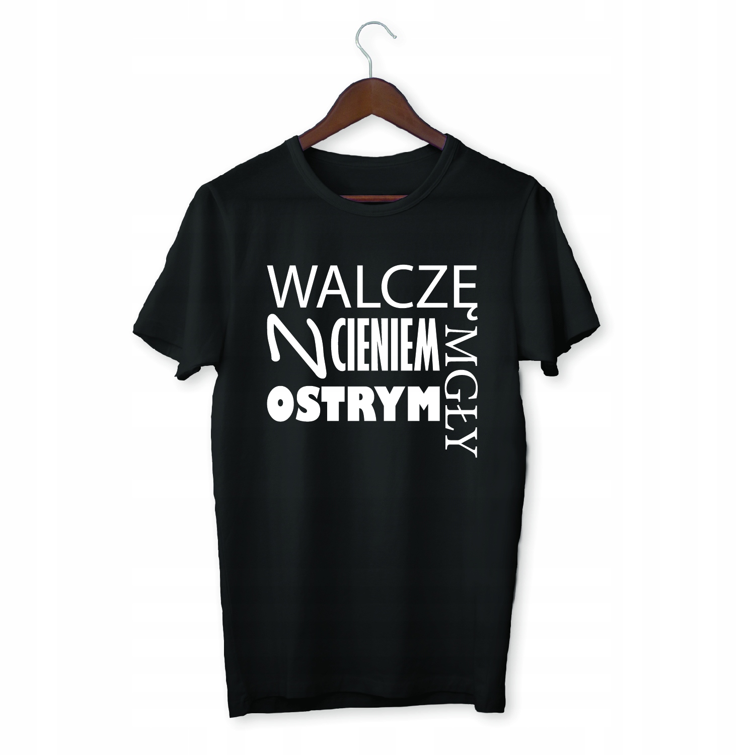 

Koszulka Męska Walczę Z Ostrym Cieniem Mgły Pis