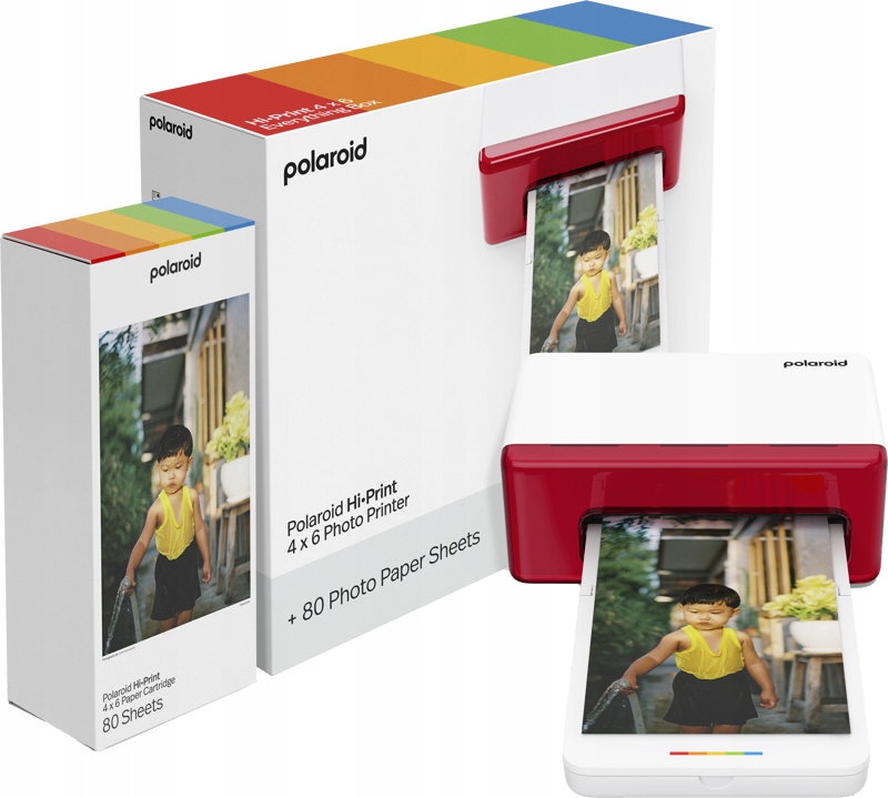 Sada Polaroid Hi-Print 4x6 Bluetooth tiskárna fotografií 10x15 cm náplně 80x