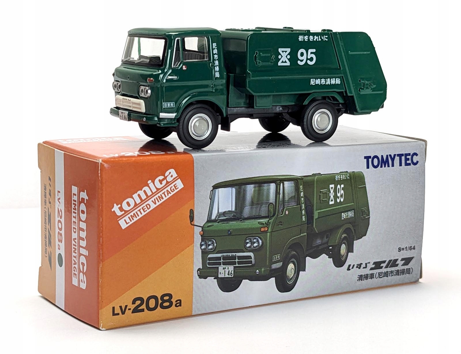 Tomica Isuzu Elf Popelářské Auto LV-208a Kovové
