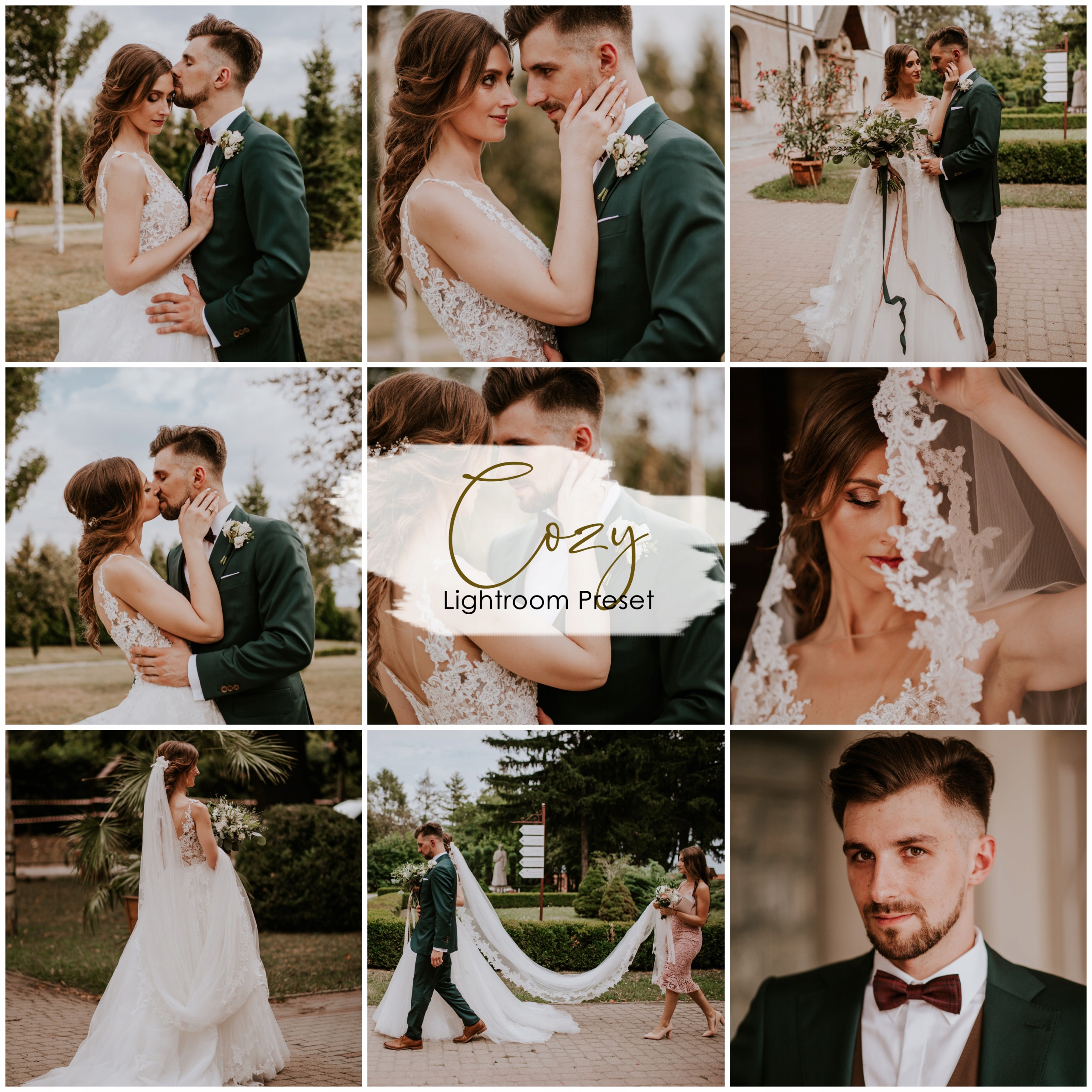 Adobe Lightroom Preset Presety Wedding - 12 sztuk Model XMP