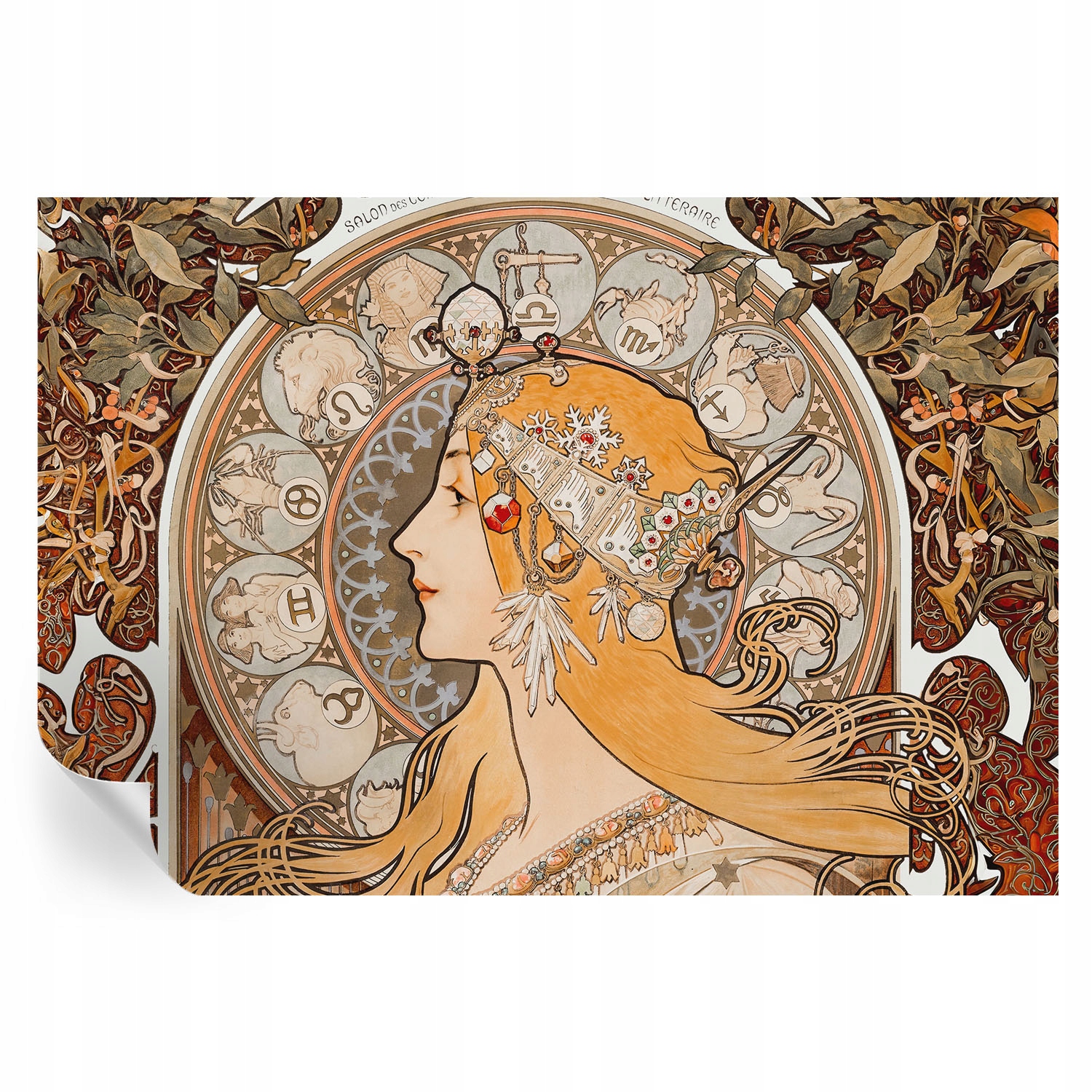Módní Samolepicí tapeta s 3D nástěnným lepidlem Zodiac Elegance 152x104