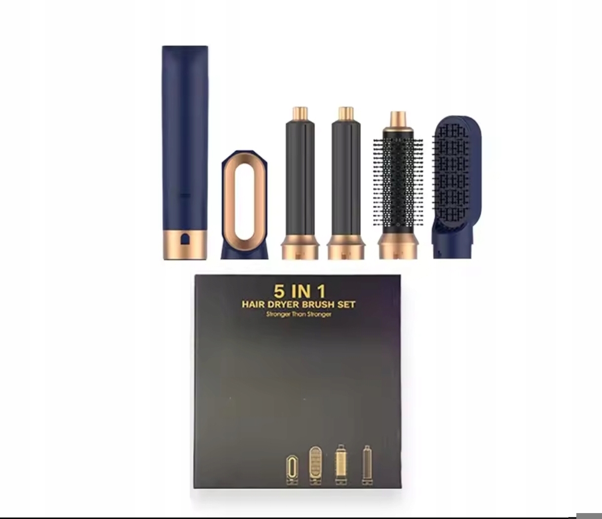 Fén s 5 doplňky 1000 W, kartáč na vlasy Air Styler 5 v 1,