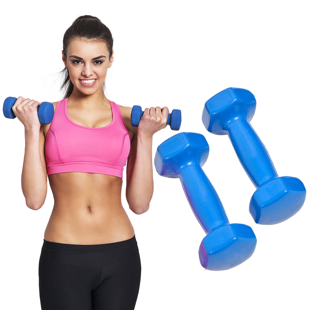 

2SZT Zestaw Hantle Ciężarki Hantelki Fitness 2x2KG