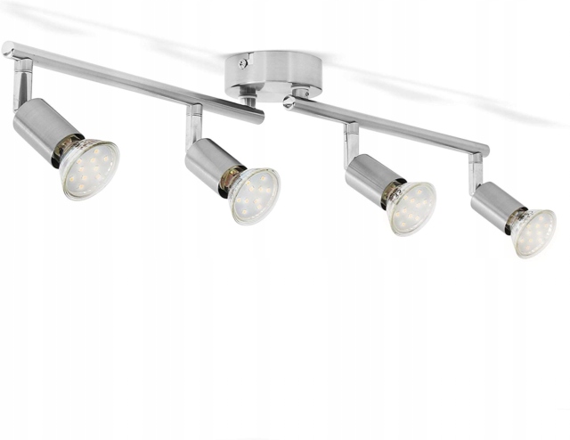 

Lampa Sufitowa / Regulowana / Listwa 4x GU10 Led
