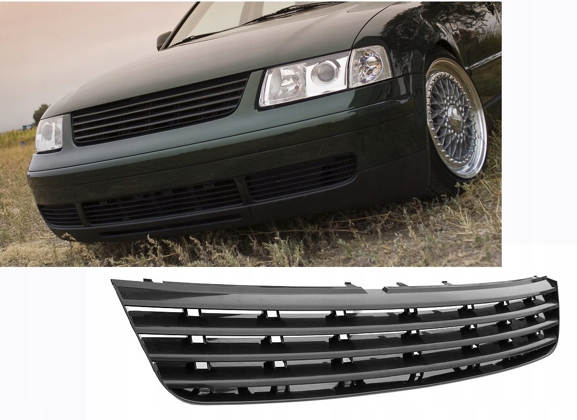 

Gril Grill Atrapa Vw Passat B5 3B czarny bez logo