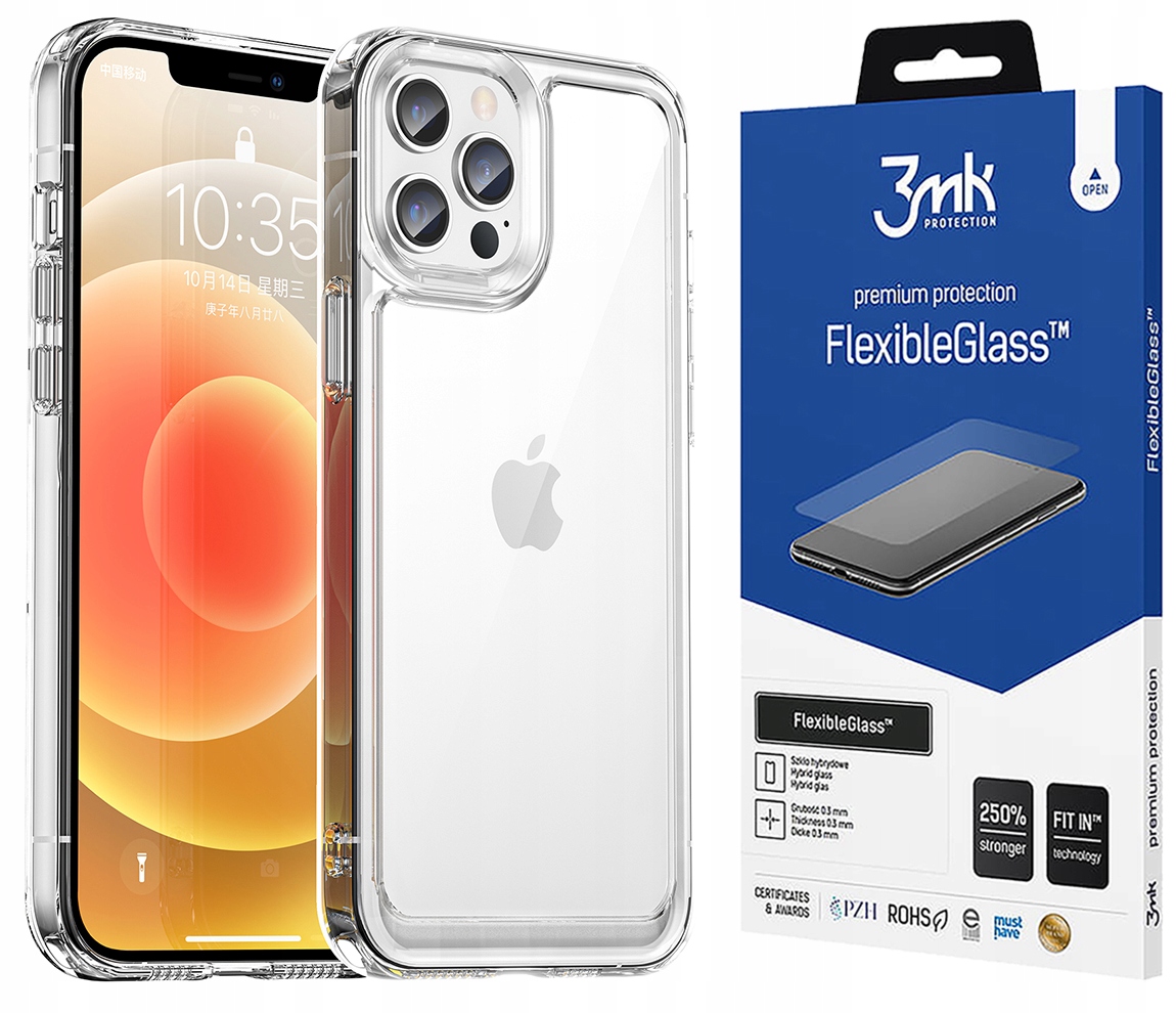 

Pancerne Etui do, Iphone 12 Pro Max i Szkło 3MK
