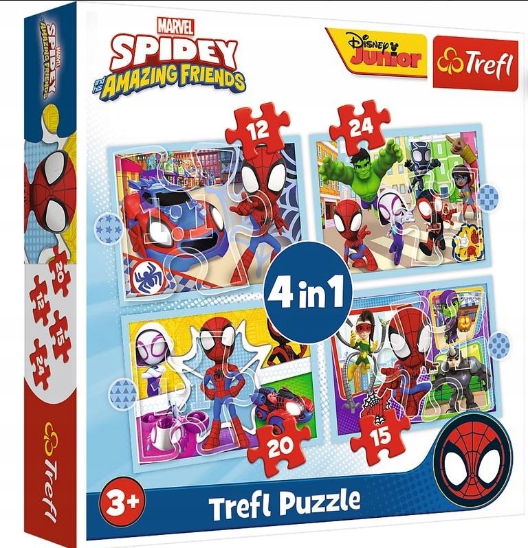 

Trefl Puzzle 4W1 Spidey Amazing Friends 34611