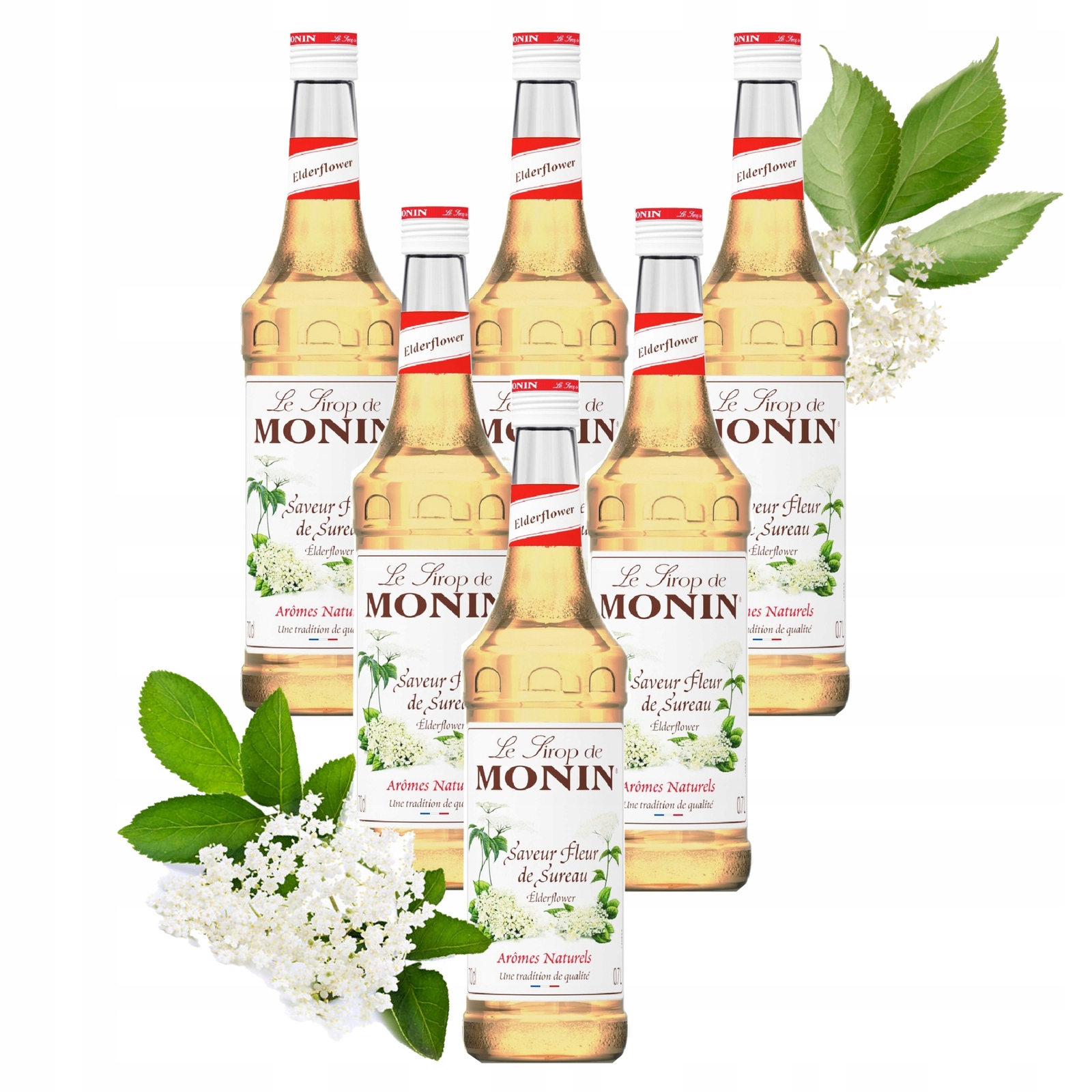 Zestaw Syrop smakowy Monin Elder Flower 6x700 ml