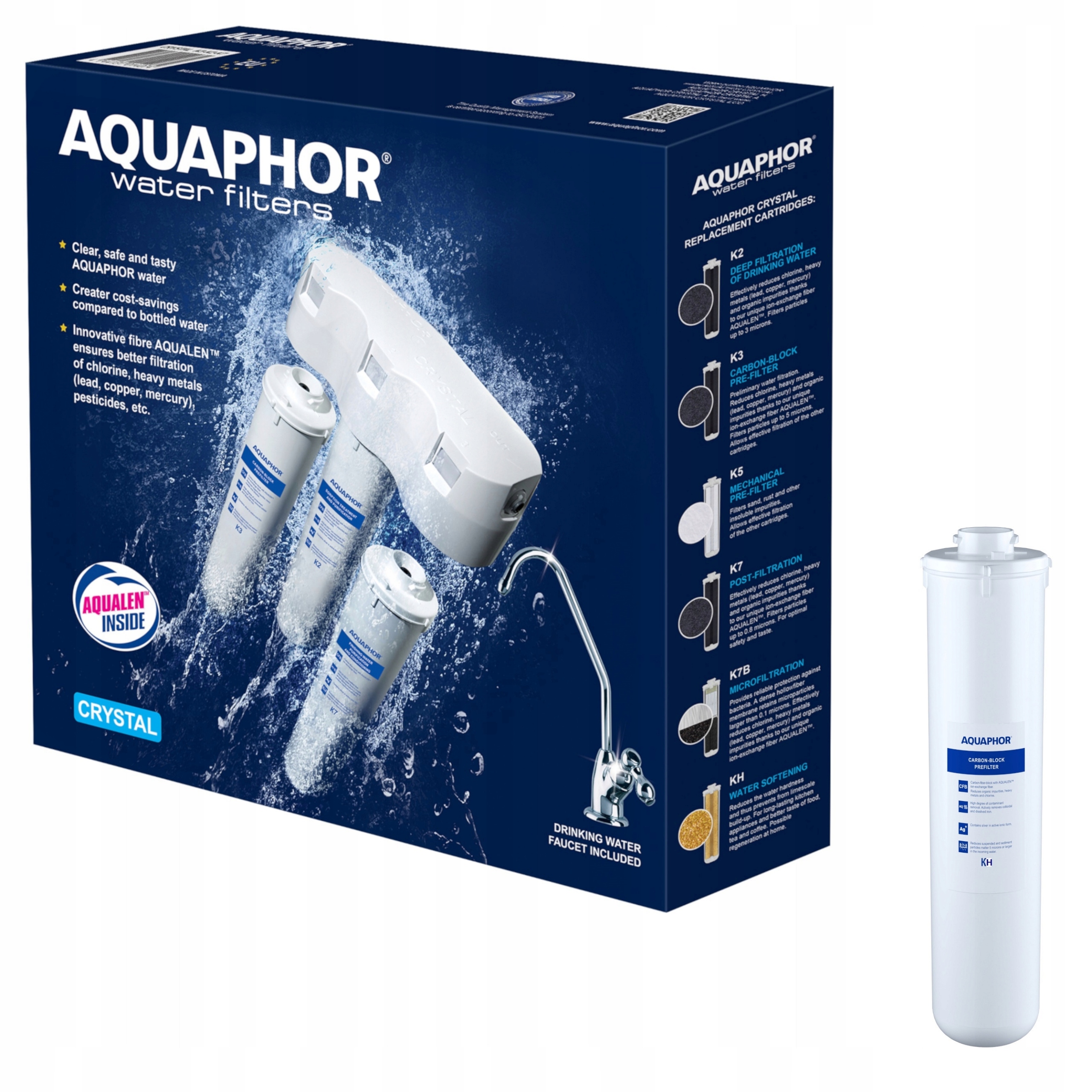 Podzlewozmywakowy filtr do wody Aquaphor Aquaphor Kryształ H wkład Kh