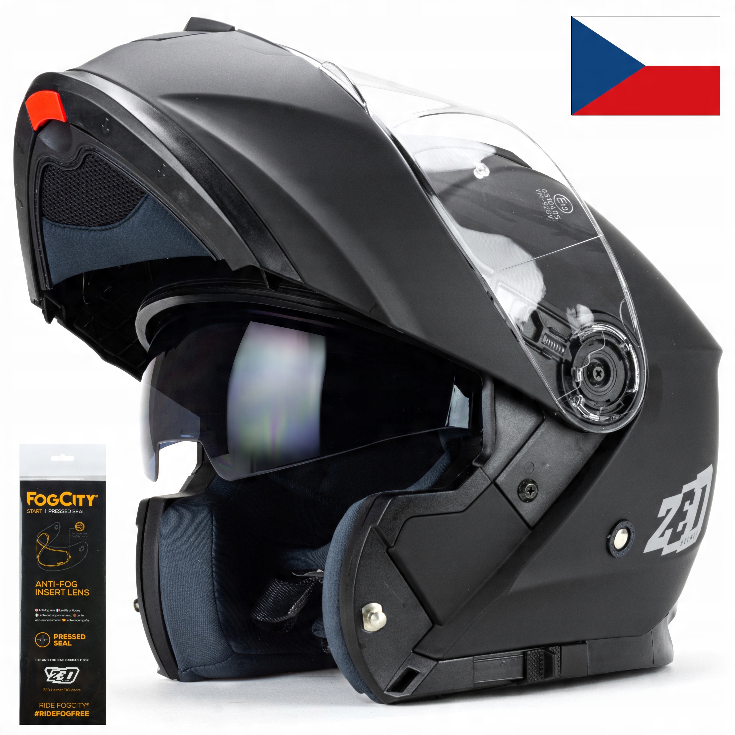 

Szczękowy Kask Motocyklowy Zed F18 Szyba Antyfog