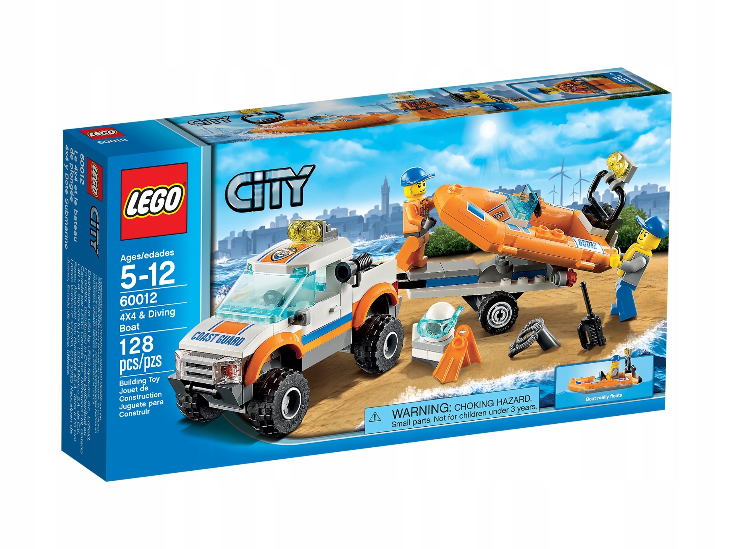 Lego City 60012 Terénní vůz a loď Nové