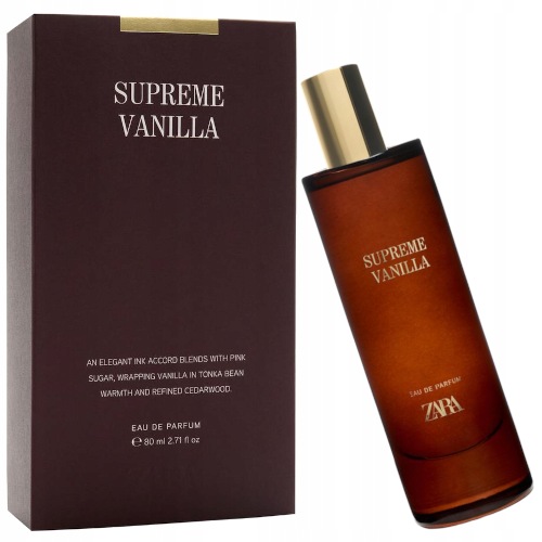 Perfumy Zara Supreme Vanilla Eau De Perfum 80ml Oryginalne Piękne