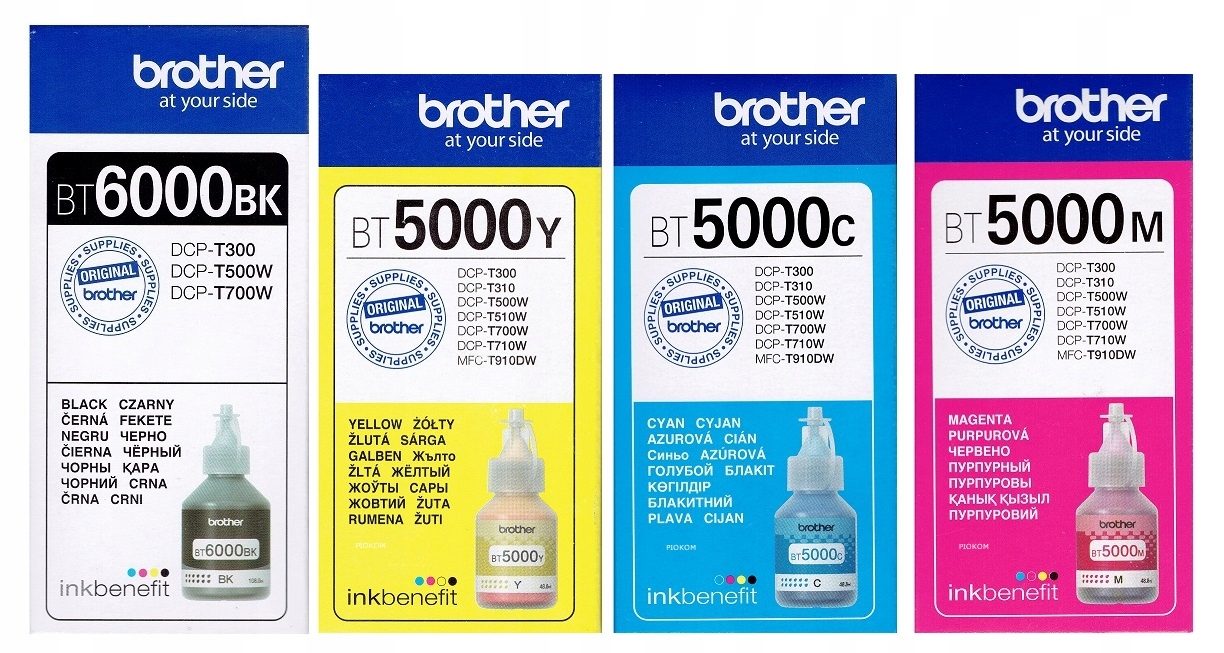 Zestaw Tuszy Brother BT6000BK BT5000CMY