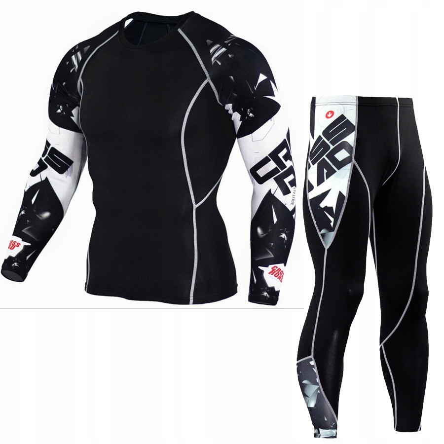 THERMOACTIVE CLOTHING RASHGUARD LEGINSY SET Rozmiar L