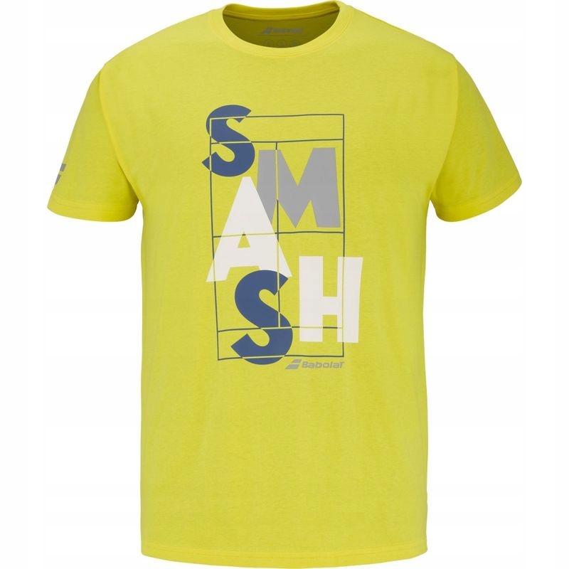 Pánské Tenisové Tričko Babolat Exercise Message Tee Men Blazing Yellow S