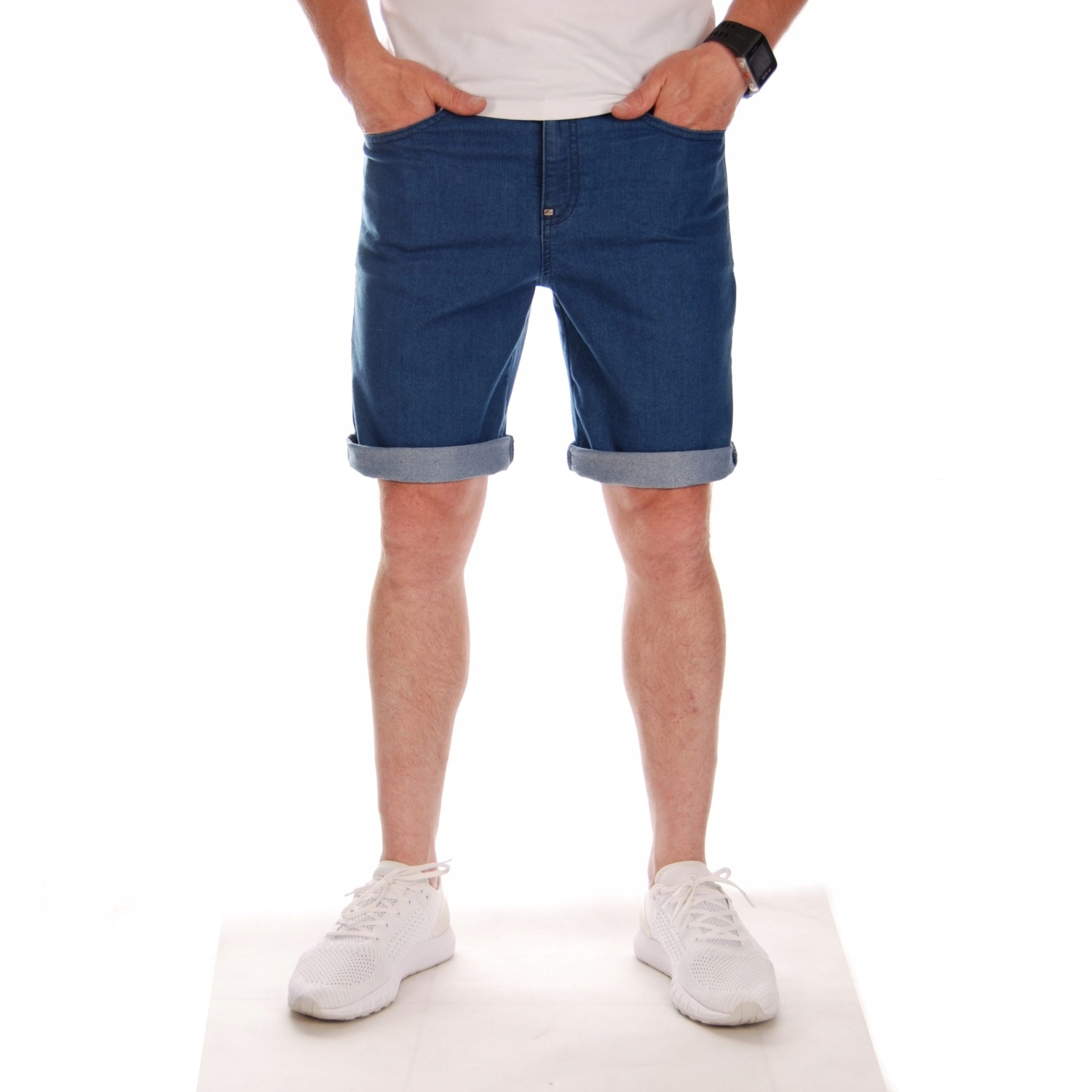 MORO SPORT Krótkie Spodenki Jeans SLANT TAG / S Rozmiar S