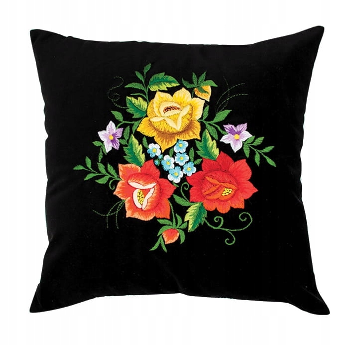 Polštář Folk S Rybářskou Výšivkou – Kytice Květin