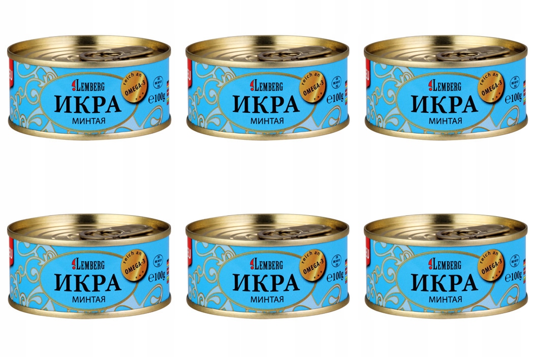 Kawior z ikry mintaja 6 x 100 g Lemberg