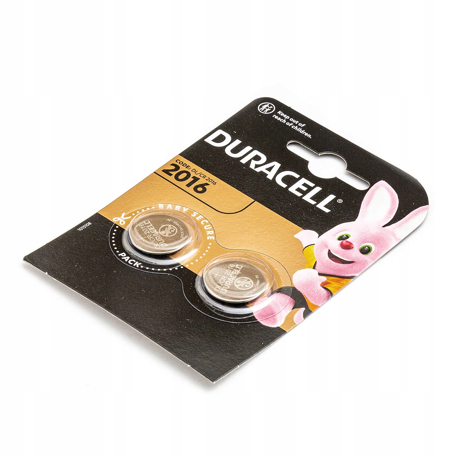 Bateria Duracell litowa guzikowa pastylkowa CR2016 3V 2 sztuki