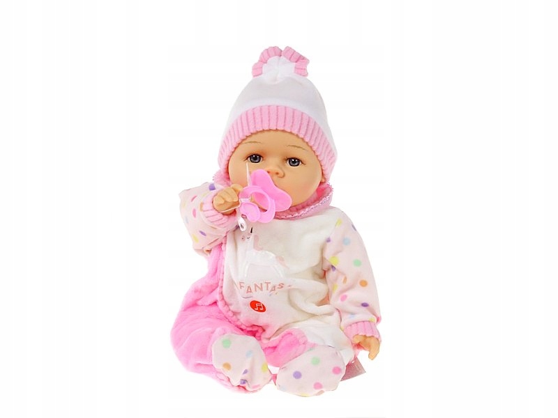 LALKA BOBAS 35cm MÓWI, ŚPIEWA +smoczek