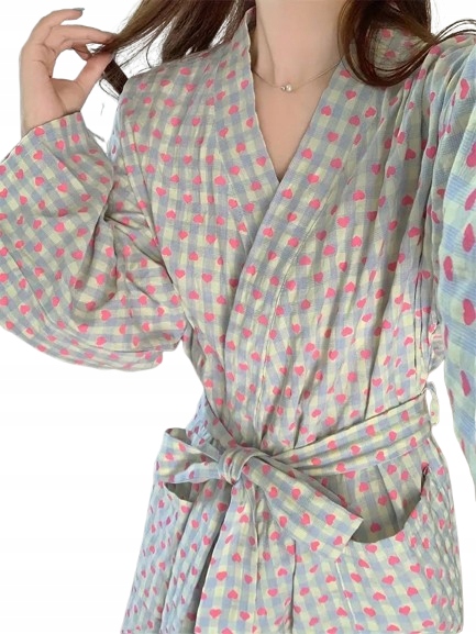 Lehký Tenký Letní Župan, Univerzální Celoroční Župan S Kostkovaným Vzorem