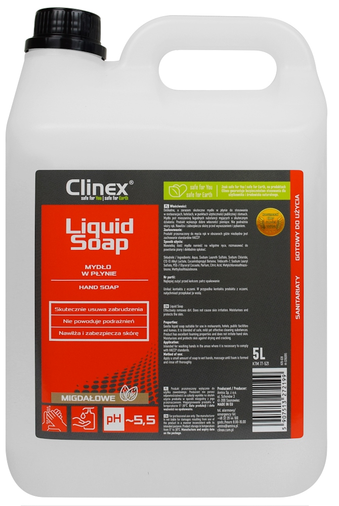 

Clinex Liquid Soap Nawilżające mydło w płynie 5L