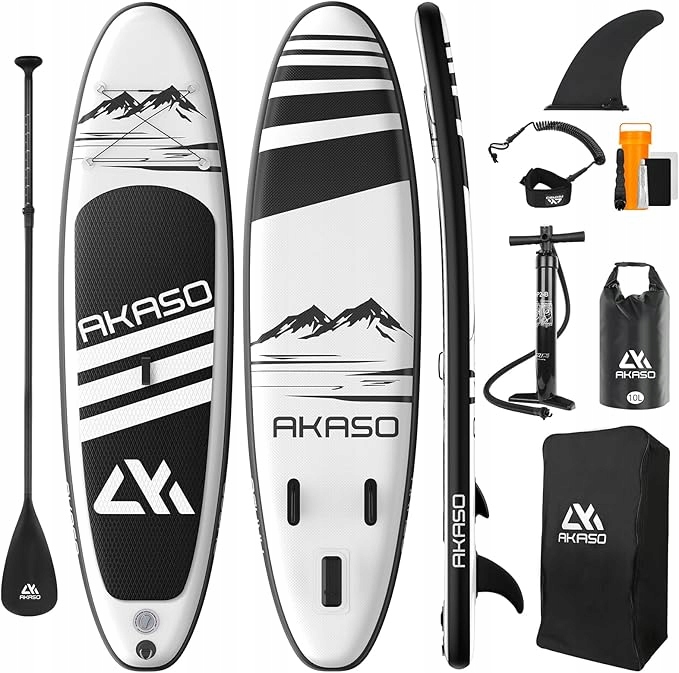 Nadmuchiwana Deska Sup Paddleboard Stand-Up – Akaso 305 x 81 x 15 cm Zestaw