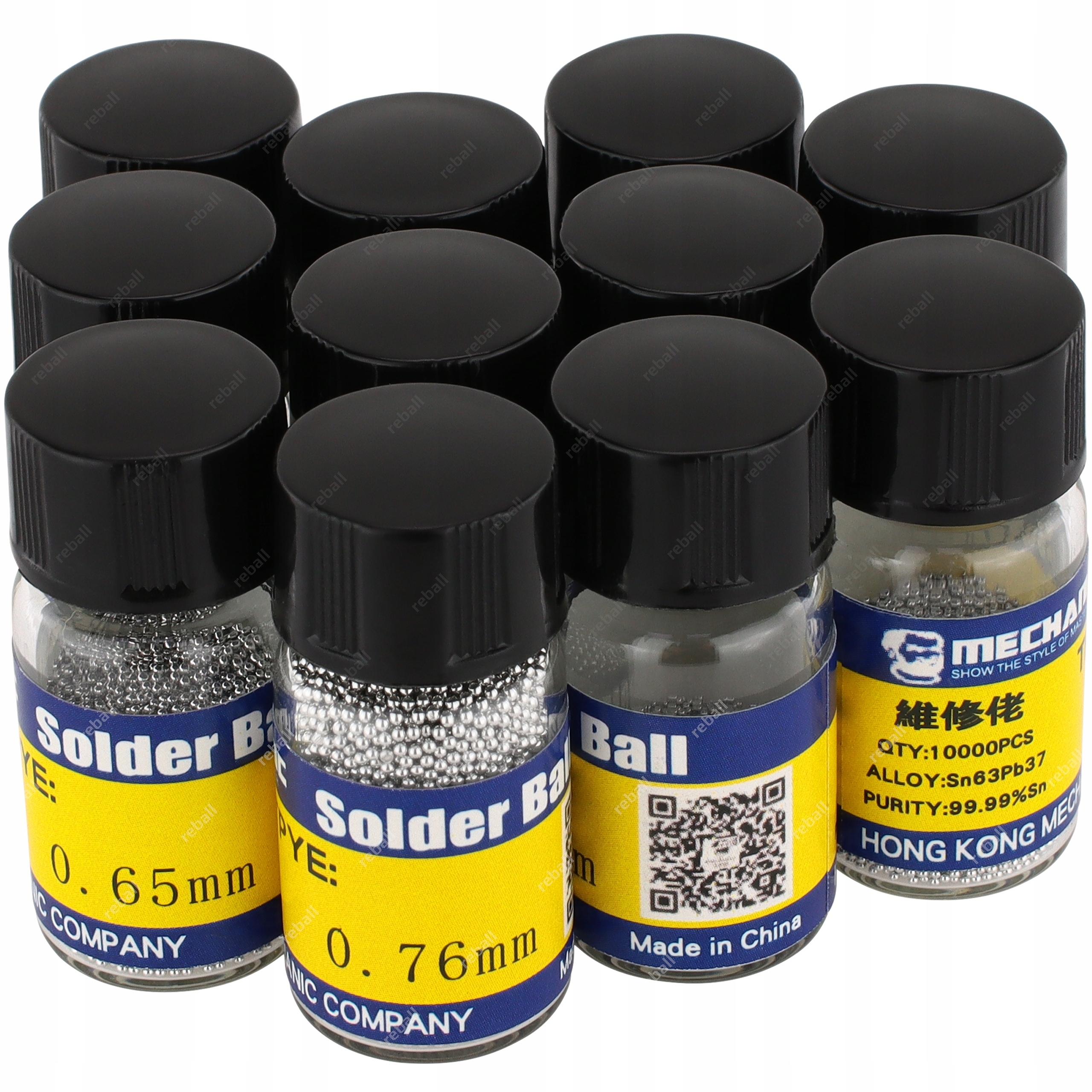 Olověné Kuličky Bga Reballing Sn63Pb37 Mechanic Kule 11x10000ks