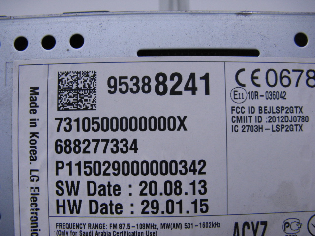 RADIO OPEL ADAM