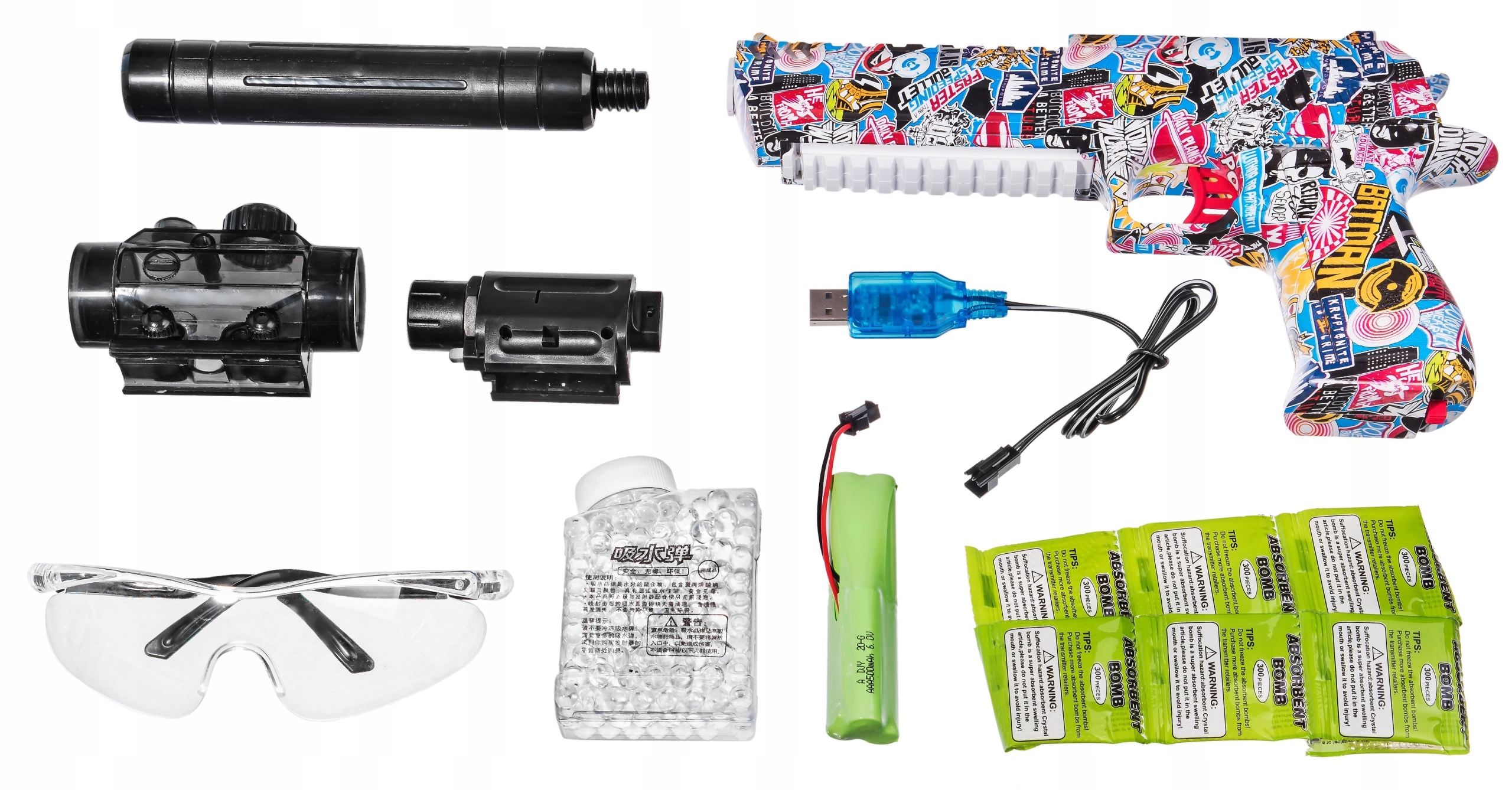 DEAGLE KARABIN PISTOLET MP AUTOMAT KULKI ŻELOWE CS Marka inna