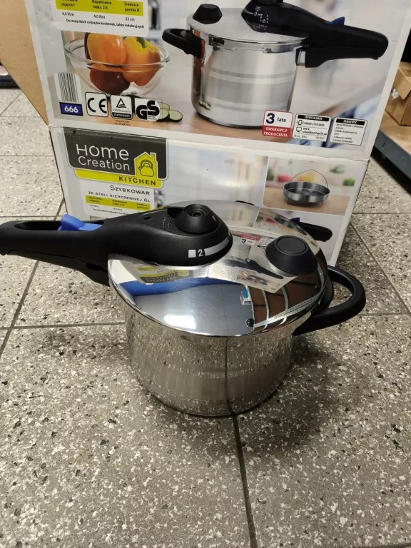 SZYBKOWAR 6 L STAL NIERDZEWNA 2 TRYBY GOTOWANIA SYSTEM BEZPIECZEŃSTWA