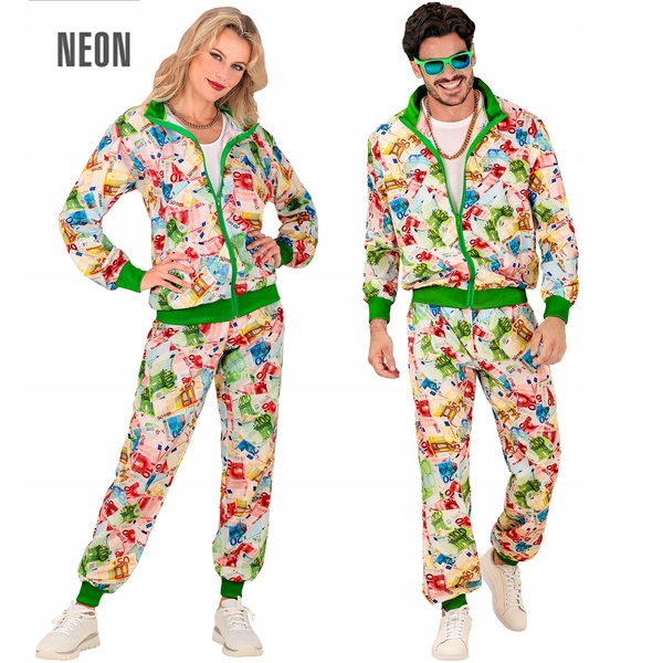 Kostým Teplákovka Euro Disco Outfit Na Párty 80. Léta Velikost XL