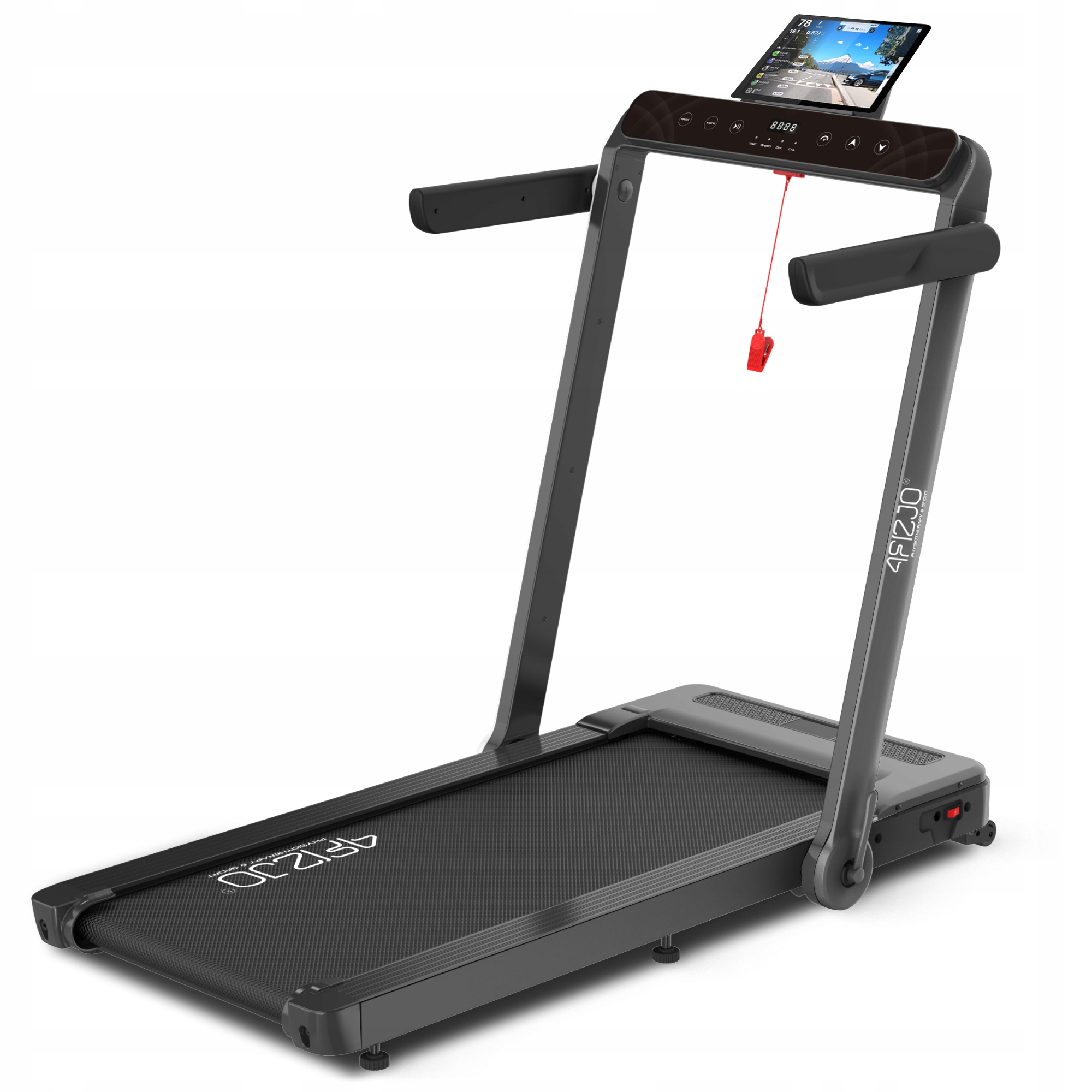 Bieżnia Domowa 12 Km/h Cicha Składana Do Intensywnych Treningów