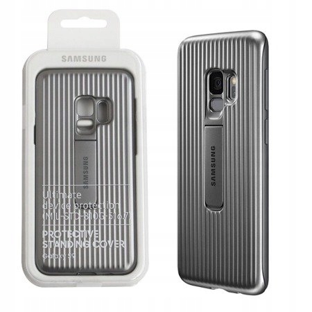 Samsung Galaxy S9 Protective Standing Cover Silver