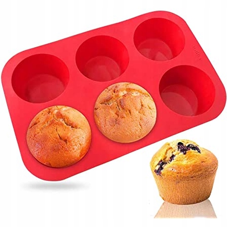 

Foremka Do Ciastek Babeczek Muffinek Silikonowa 6