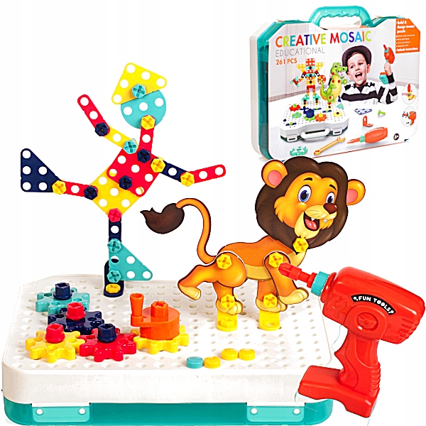 

Kreatywne Klocki 2D 3D Mozaika Układanka Wkrętarka