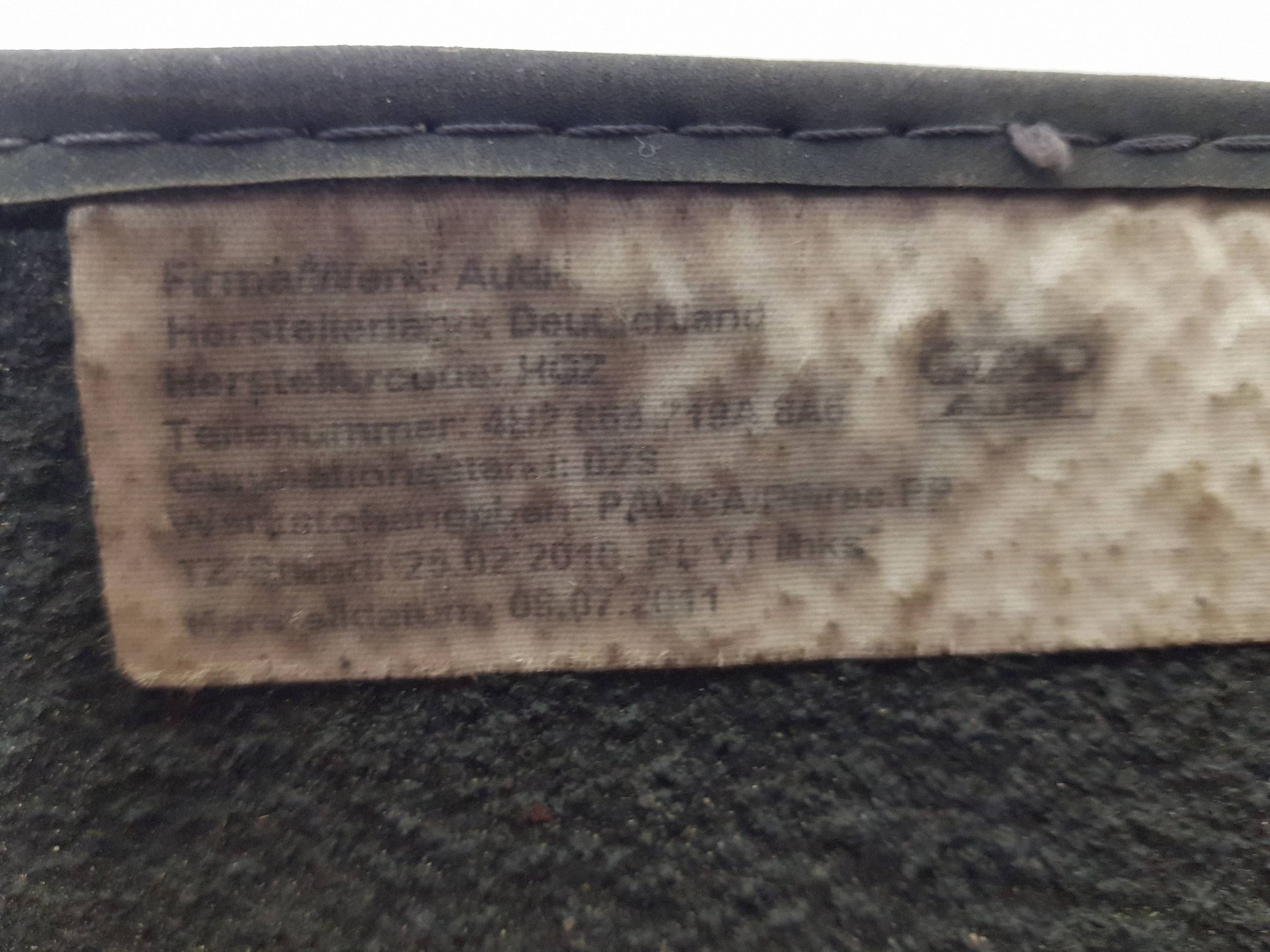 mats samochodowe Komplet Audi A8 S8 D4 4H UK ANGLIK