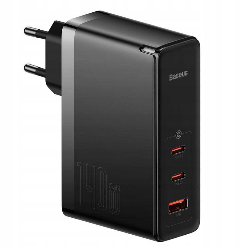 Baseus CCGP100201 GaN5 Pro Fast Nabíjačka Usb 2xUSB-C 140W Black