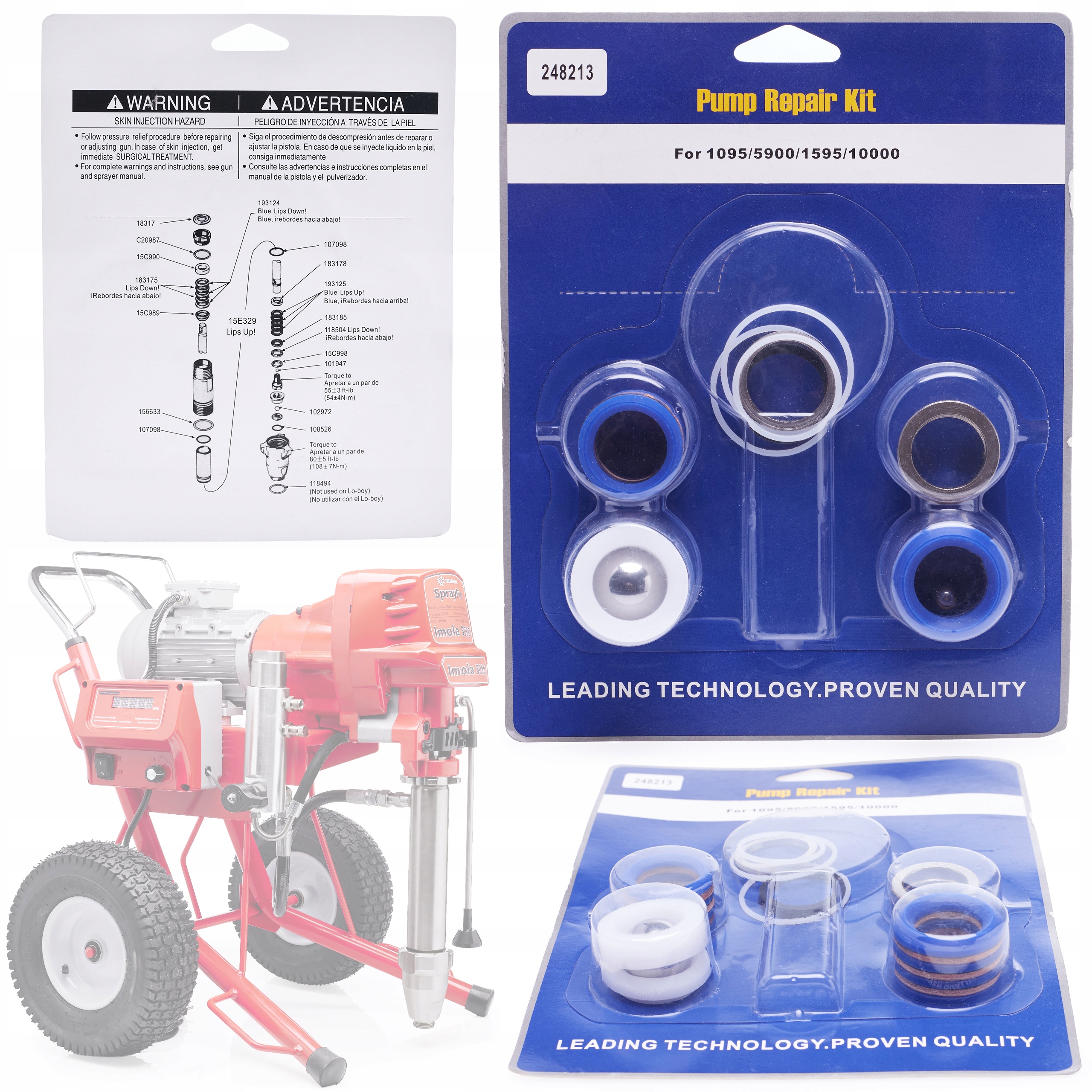 Opravná Sada Pro Malířský Agregát Graco Mark V 10000 1595 Imola 5000