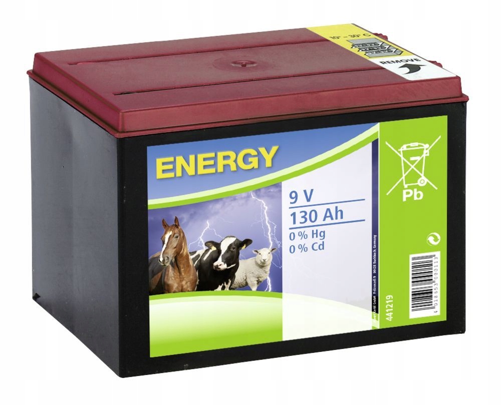 Chloridová baterie pro elektrizátor, 9 V, 130 Ah, Kerbl