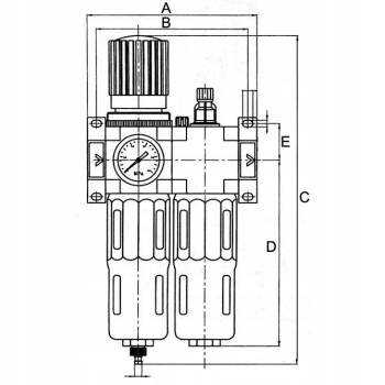 Zespół przygotowania powietrza Flowmatik 1/4" DC201A-02 Marka inny