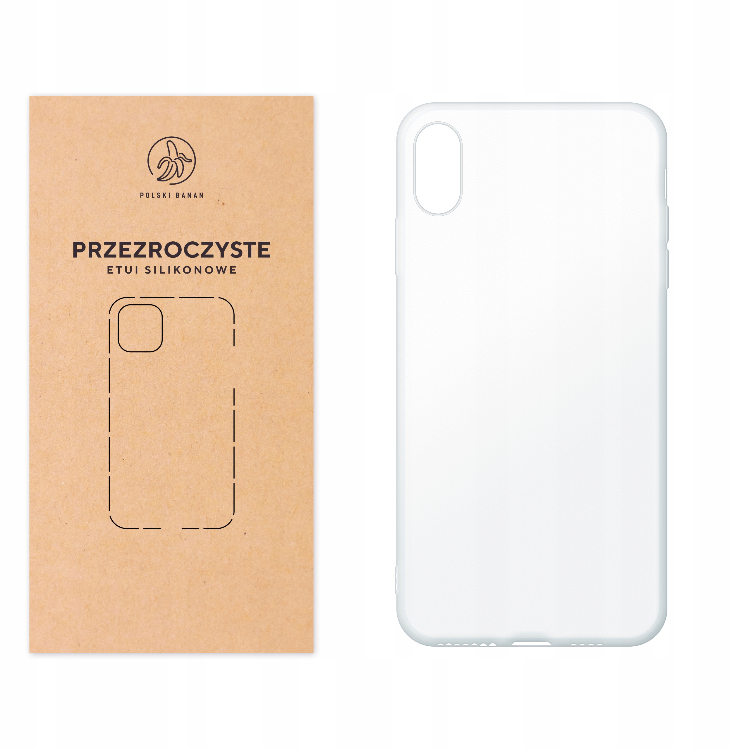 

Etui silikonowe Polski Banan do iPhone Xs Max