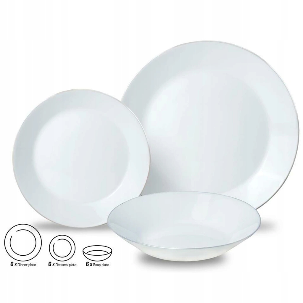 Porcelánová sada tanierov, Opal LX