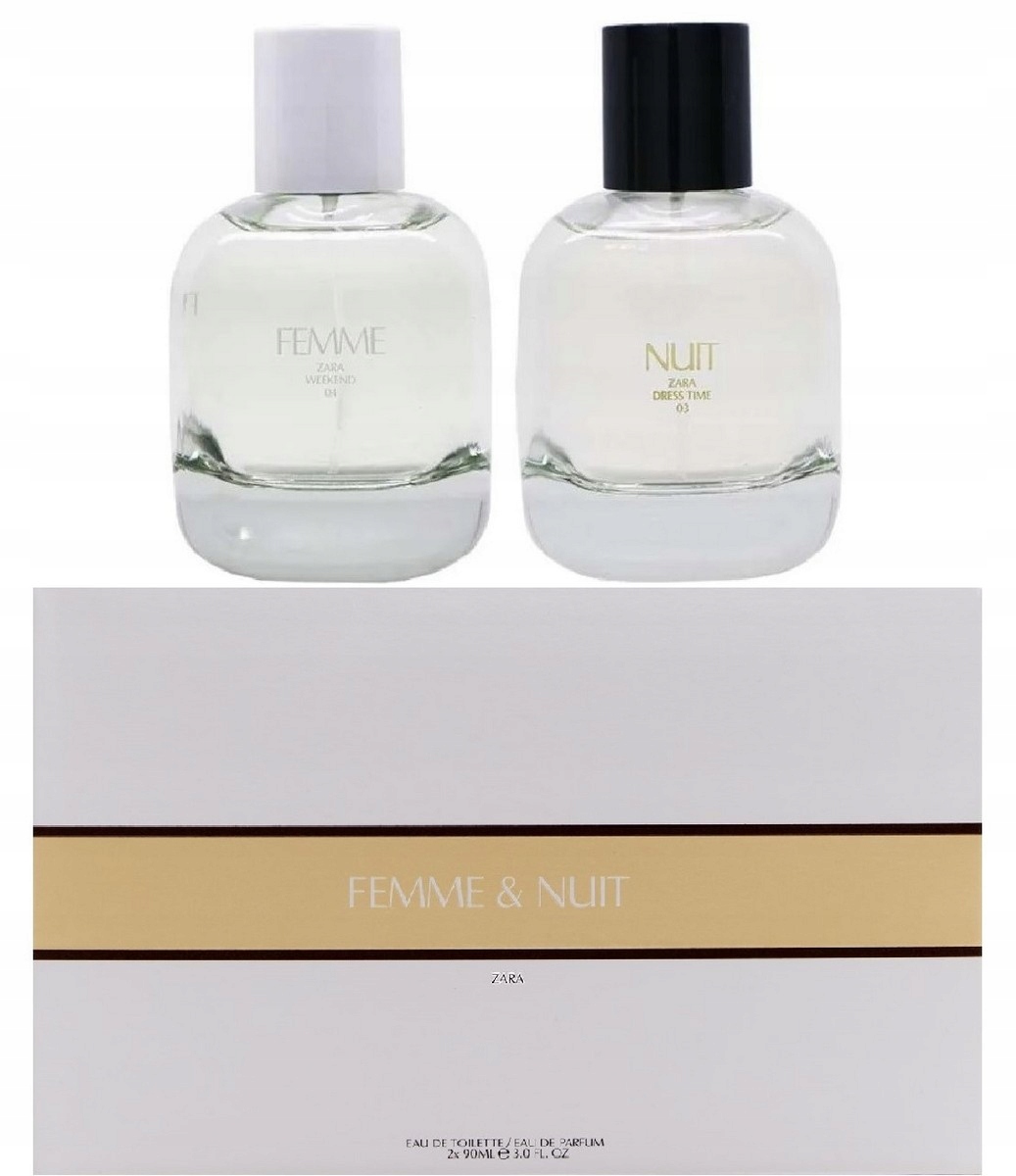 Zara Femme Zara Nuit Edt 2 x 90 ML Zestaw Perfum