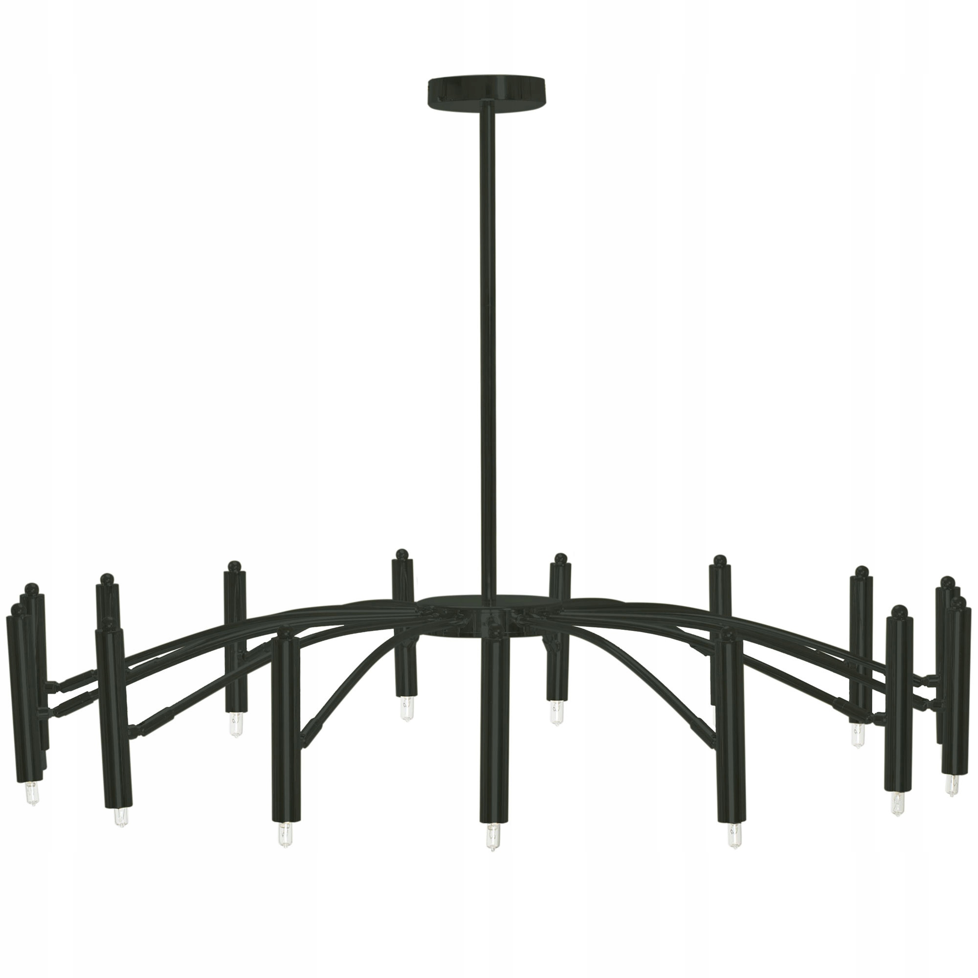 

Lampa Sufitowa Wisząca Czarna Nowoczesna 15x25W G9